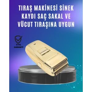 Güçlü Motorlu Kablolu Sakal Ve Bıyık Tıraş Makinesi Çelik Bıçaklı