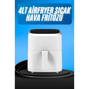 Hava Fritözü 4l Airfryer Pratik Uzun Ömürlü Yağsız Pişirme Taşınabilir
