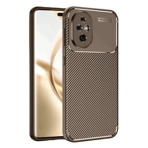 Honor 200 Kılıf Auto Focus Karbon Kapak - Kahverengi