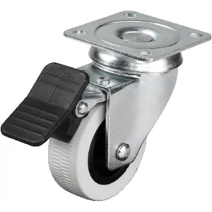 Hts 334 - 50x20 mm Çift Bilyalı Tablalı Frenli Teker 4 Adet