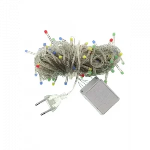 ieg™ 10m 100 LED Damla Uçlu Mavi Işık Şeffaf Kablo