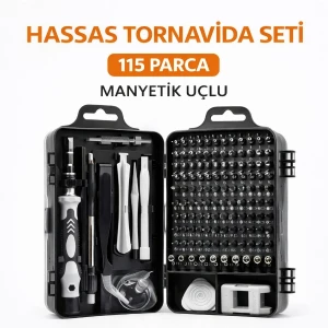 ieg™ 115 Parça Manyetik Uçlu Hassas Tornavida Seti