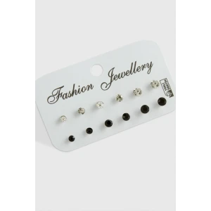 ieg™ 12 Adet Tek Taşlı Küpe