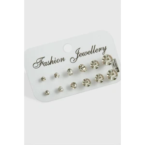 ieg™ 12 Adet Tek Taşlı Küpe