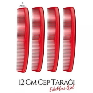 12 Cm Erkek Cep Tarağı 4 ADET 718894
