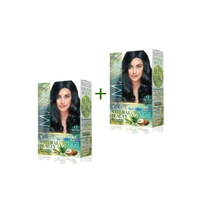 İEG 2 Paket Natural Beauty Amonyaksız Saç Boyası 1.1 Mavi Siyah