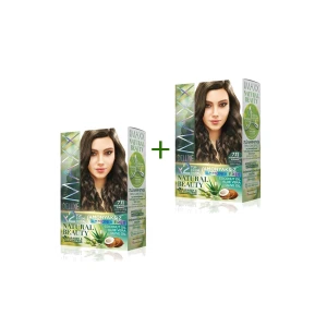 İEG 2 Paket Natural Beauty Amonyaksız Saç Boyası 7.11 Yoğun Küllü Kumral