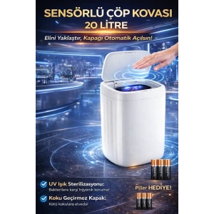 ieg™ 20 Litre El Algılayan Sensörlü Çöp Kovası