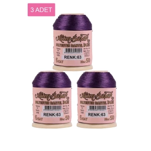 ieg™ 3 Adet Altınbaşak Oya ve Dantel İpi 20 gr -  - No: 063