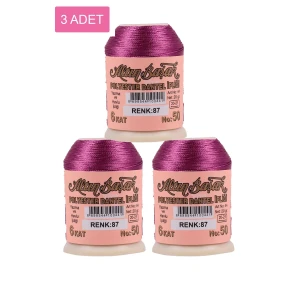 ieg™ 3 Adet Altınbaşak Oya ve Dantel İpi 20 gr -  - No: 087