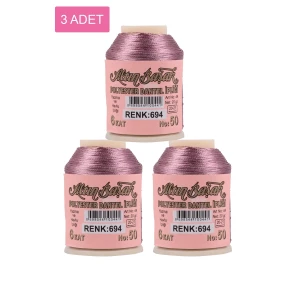 ieg™ 3 Adet Altınbaşak Oya ve Dantel İpi 20 gr -  - No: 694