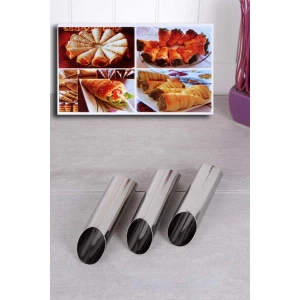 ieg™ 3 Adet Çelik Korneo / Korne Hamur Kalıbı