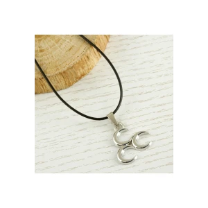 ieg™ 3 Hilal Metal Vinlex Deri Kolye