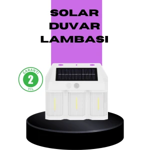 ieg™ 3 İn 1 Solar Duvar Lambası – Ip65 Su Geçirmez Hareket Sensörlü