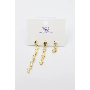 ieg™ 3lü Ay Küpe - Altın