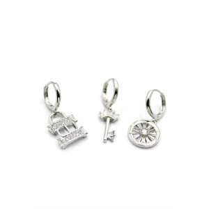 ieg™ 3lü CD Küpe - Gümüş