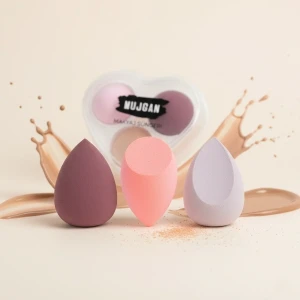 ieg™ 3lü Makyaj Süngeri Seti Kalpli Kutu