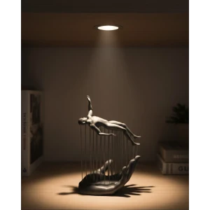 ieg™ 3D El İnsan Figürü Gri Soyut Modern Dekoratif Biblo