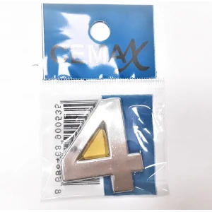 ieg™ 4 Cm Plastik Krom Kaplama Kapı Numarası - 4