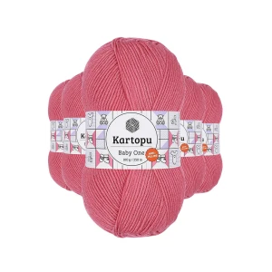 İEG 5 Adet Baby One Tüylenmeyen El Örgü İpi Yünü Şeker Pembe K244