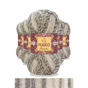 İEG 5 Adet Hercai Ebruli Hırka Kazak Atkı Bere El Örgü İpi Yünü 7309