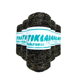 ieg™ 5 Adet Polyester Simli Makrome İpi S-S-60