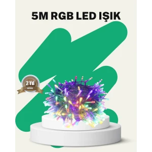 ieg™ 50’li LED Şeffaf Kablolu 5 m Aydınlatma Işık Süsleme Led