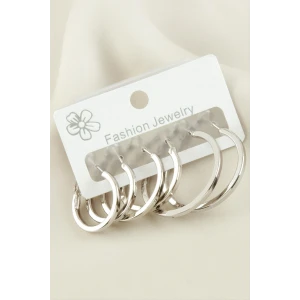 ieg™ 6 Adet Ezme Halka Küpe 2-2,5-3 cm