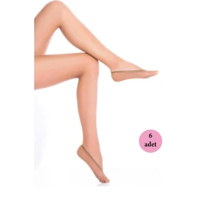 ieg™ 6 Adet Microfiber Suba Kadın Babet Çorap Ten 57