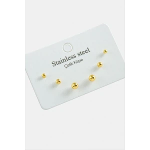 ieg™ 6 Adet Top Çelik Küpe