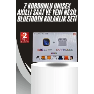 ieg™ 9 Ultra Akıllı Saat 49mm 2inç Ekran 7 Kordonlu ve Bluetooth Kulaklık