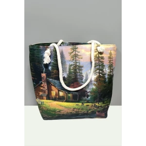 ieg™ Ağaç Desenli Plaj Çantası