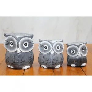 ieg™ Ahşap 3lü Baykuş Seti Model 2