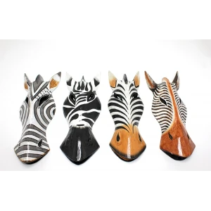 ieg™ Ahşap Duvara Asmalı 30 cm Zebra Maske