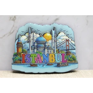ieg™ Ahşap İstanbul Temalı Magnet - Model 10