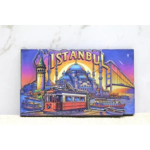 ieg™ Ahşap İstanbul Temalı Magnet - Model 13