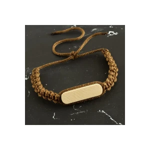 ieg™ Ahşap Makrome Örgülü Bileklik