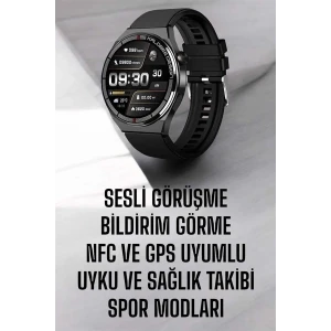 ieg™ Akıllı Saat Nabız Sensörlü Bildirim Görebilen Spor Modları Gps Takibi