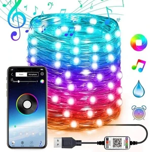 ieg™ Ally 10mt 100 Led Rgb Bluetooth Telefonla Kontrol Edilen Usb Led Lamba İos-android