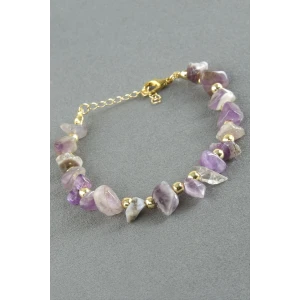 ieg™ Amatist Kırık Doğaltaş Bileklik