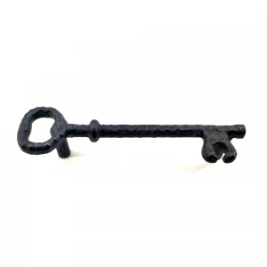 IEG Antika Tarz Dekoratif Pirinç Anahtar Şeklinde Kapı Çekme Kolu, Mobilya, Sandık, Kutu Kulbu - 128mm, Oksit