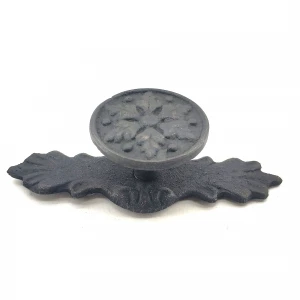 ieg™ Antika Tarz Dekoratif Pirinç Çiçek Düğme - 27x70 mm, Oksit