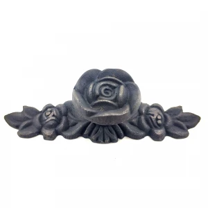 ieg™ Antika Tarz Dekoratif Pirinç Gül Düğme - 30x100 mm, Oksit