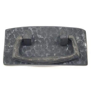 IEG Antika Tarz Dekoratif Pirinç Otantik Dövme Kapı Kulbu - 45x90 mm, Oksit