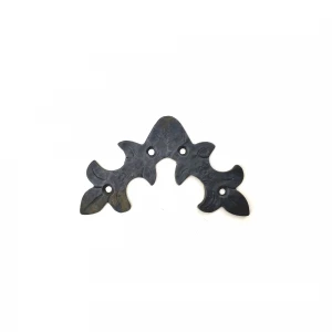 IEG Antika Tarz Dekoratif Pirinç Yaprak Gönye - 100x110 mm, Oksit