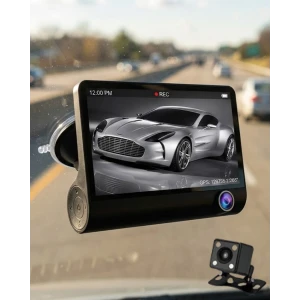 ieg™ Araç DVR Kamera Çift Lensli 4 İnç Ekranlı G Sensörlü