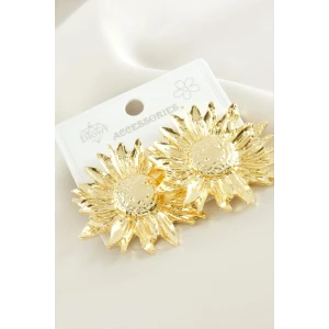 ieg™ Ay Çiçek Metal Küpe