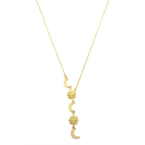 ieg™ Ay Yıldız Y Kolye - Altın