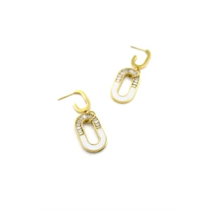 ieg™ Baget Taşlı  Küpe - Altın