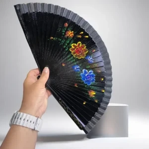 ieg ™ Bambu Çift Taraflı Siyah Yelpaze 12li Paket